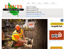 Tablet Screenshot of davistreecare.com